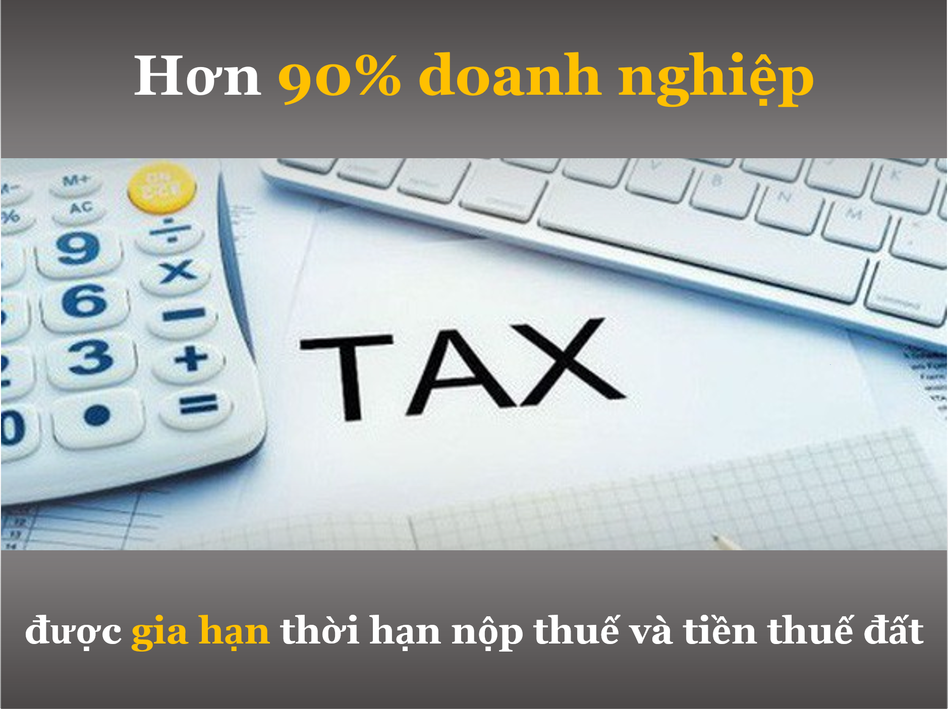 Hơn 90% doanh nghiệp được gia hạn nộp thuế, tiền thuê đất theo Nghị định 41