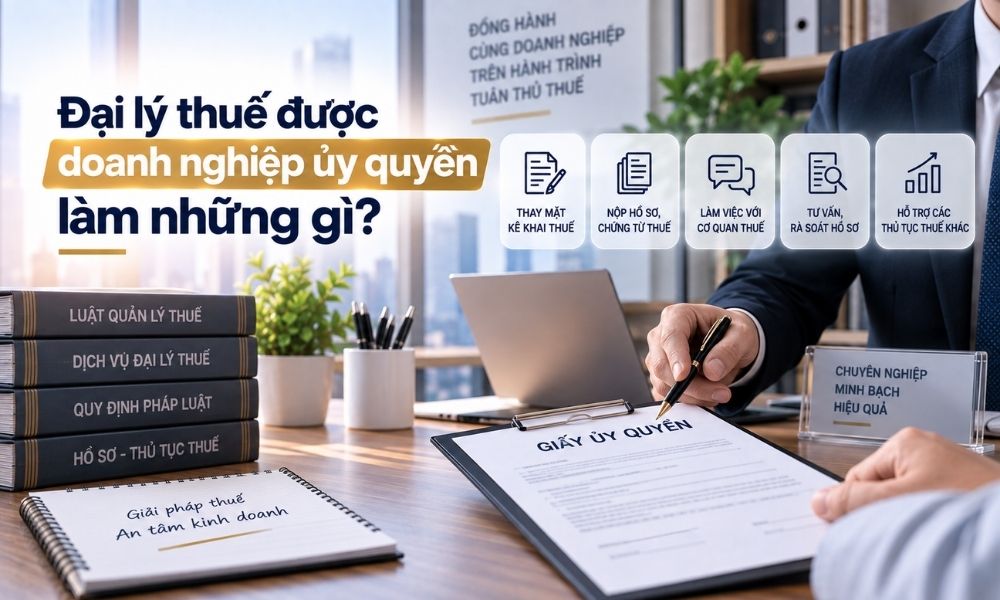 Đại lý thuế được doanh nghiệp ủy quyền làm những gì?
