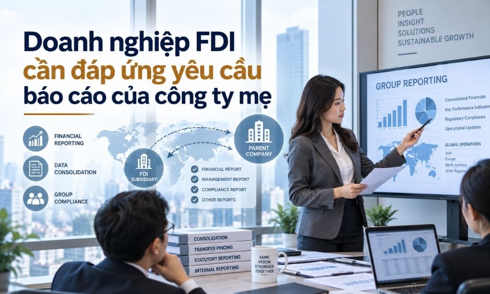 Doanh nghiệp FDI cần đáp ứng yêu cầu báo cáo của công ty mẹ
