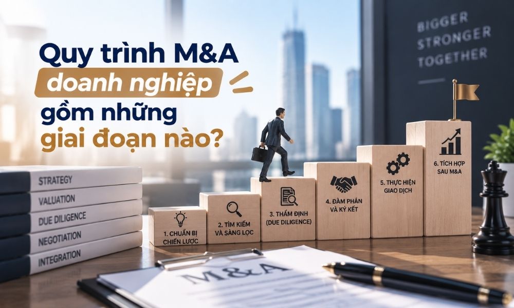 Quy trình M&A doanh nghiệp gồm những giai đoạn nào?