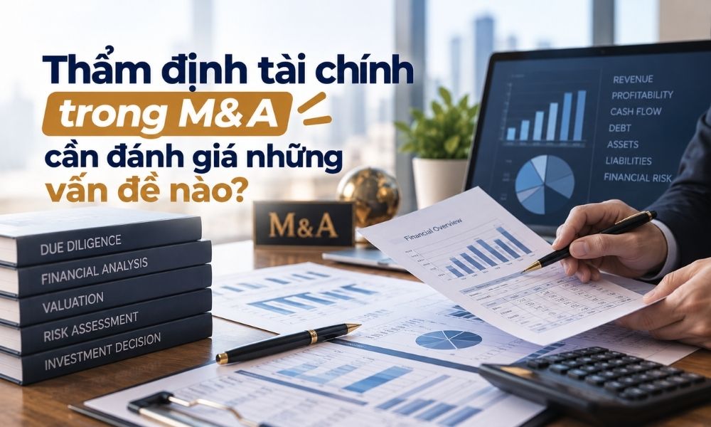 Thẩm định tài chính trong M&A cần đánh giá những vấn đề nào?